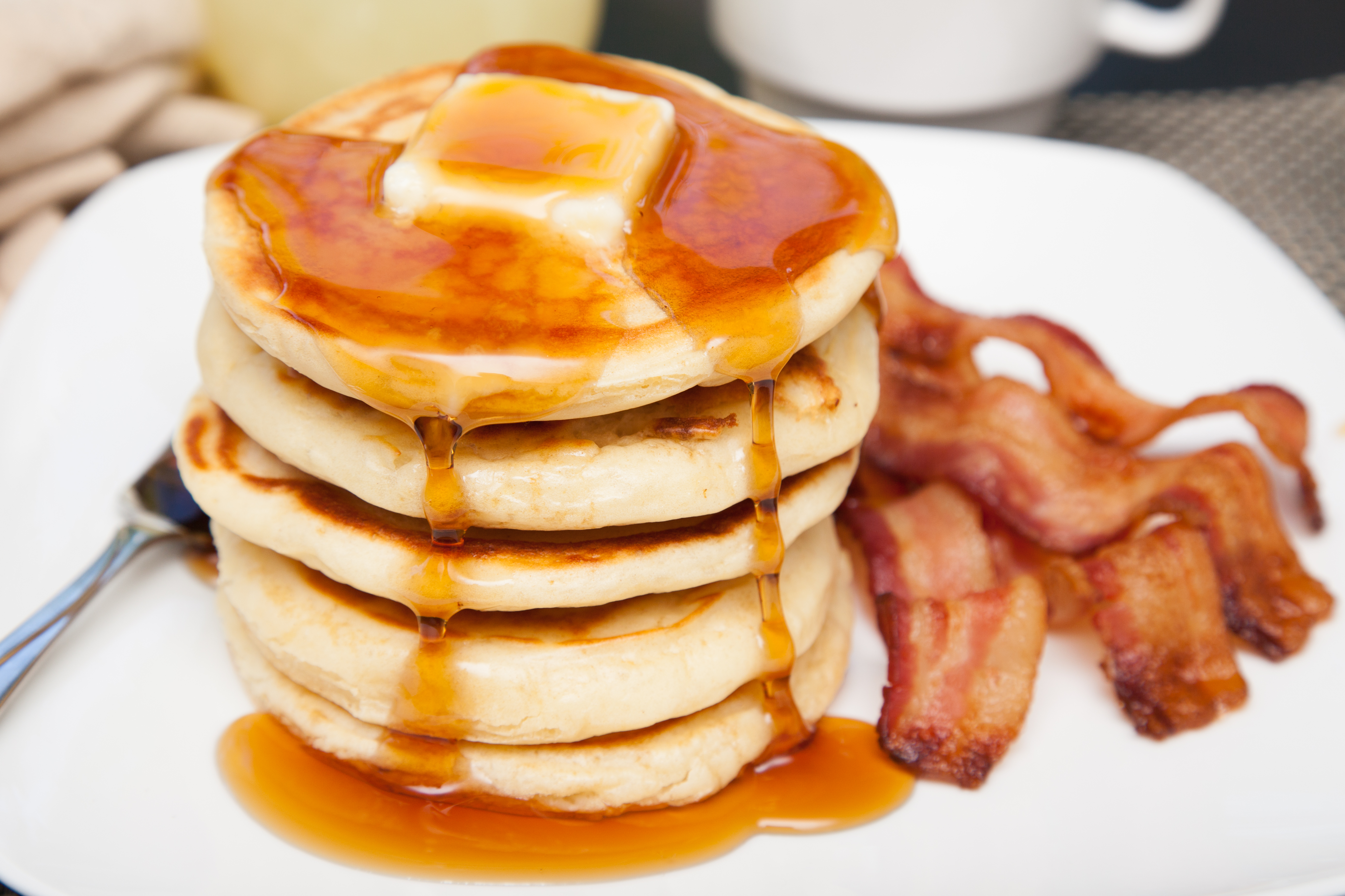 pancakes and bacon