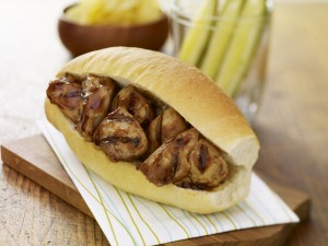 Grilled Chicken Kabob Sandwich