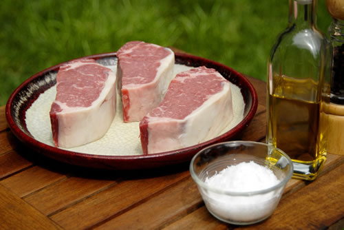 How to Grill the Perfect Steak: Steaks with mise en place