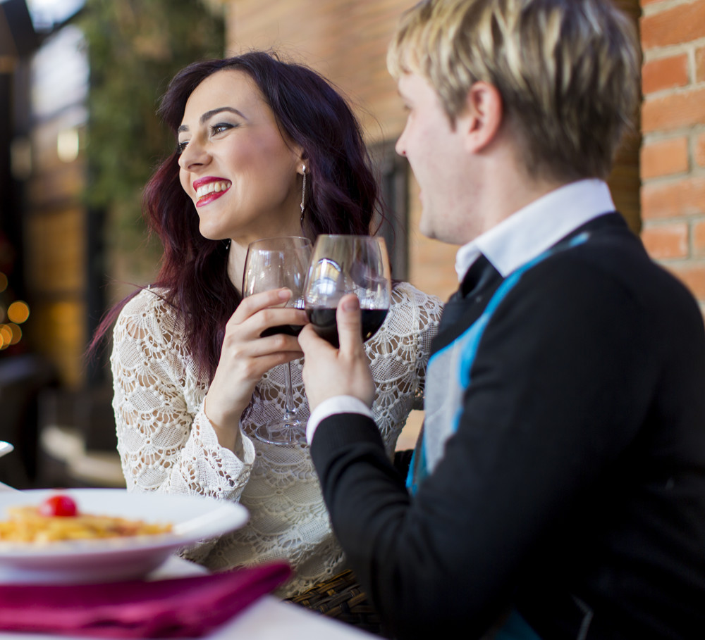Couple Sharing Wine
